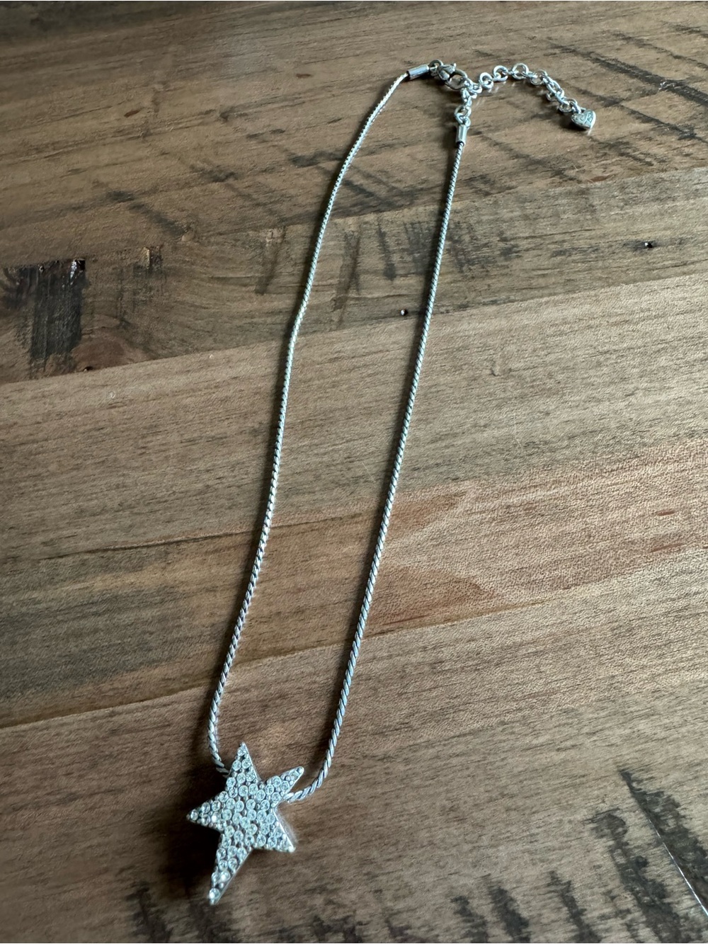 Brighton Silver Star Crystal Necklace
